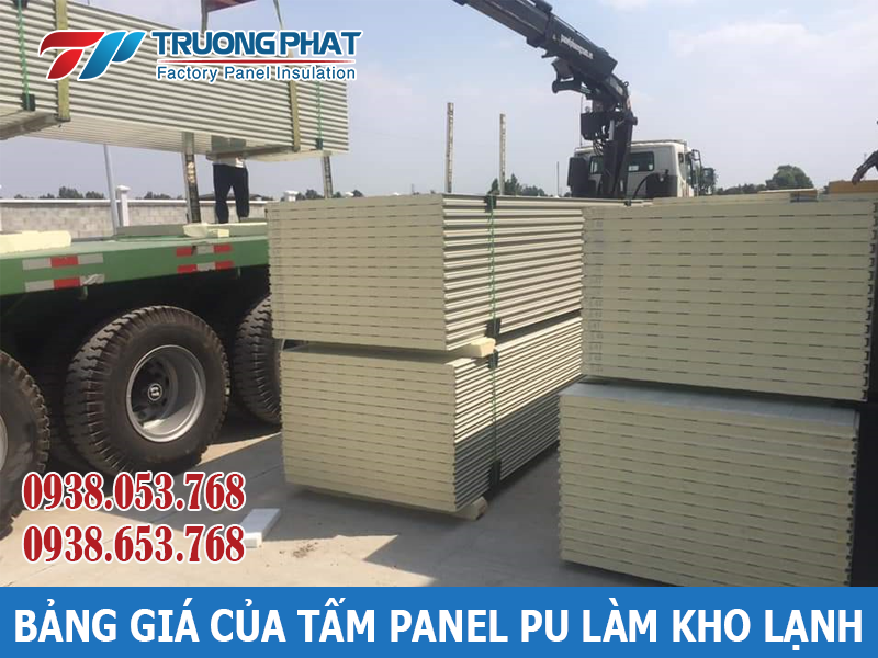 Bảng giá Tấm Panel Pu Làm Kho Lạnh