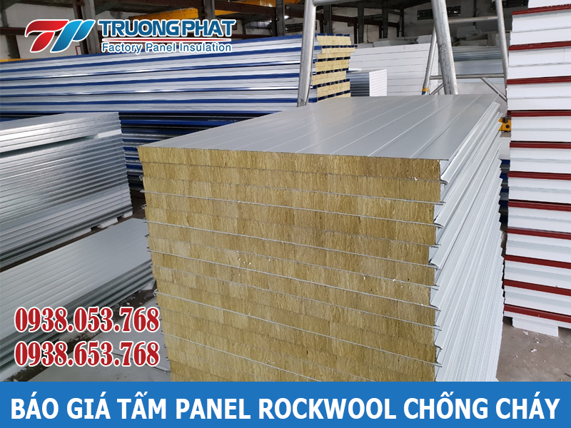 Báo giá tấm panel rockwool chống cháy