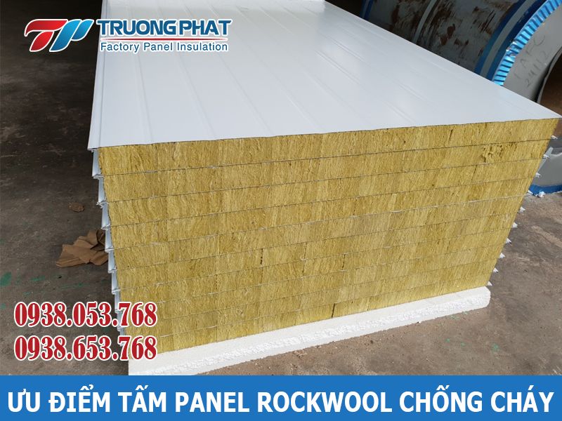 Ưu điểm vượt trội của tấm panel rockwool chống cháy