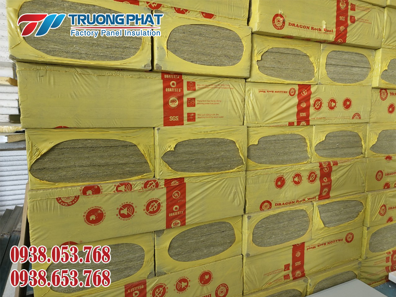 Bông sợi khoáng rockwool dùng làm tấm panel chống cháy