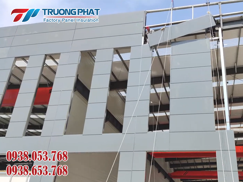 Ưu điểm vượt trội của tấm panel rockwool chống cháy là khả năng thi công dễ dàng nhanh chóng